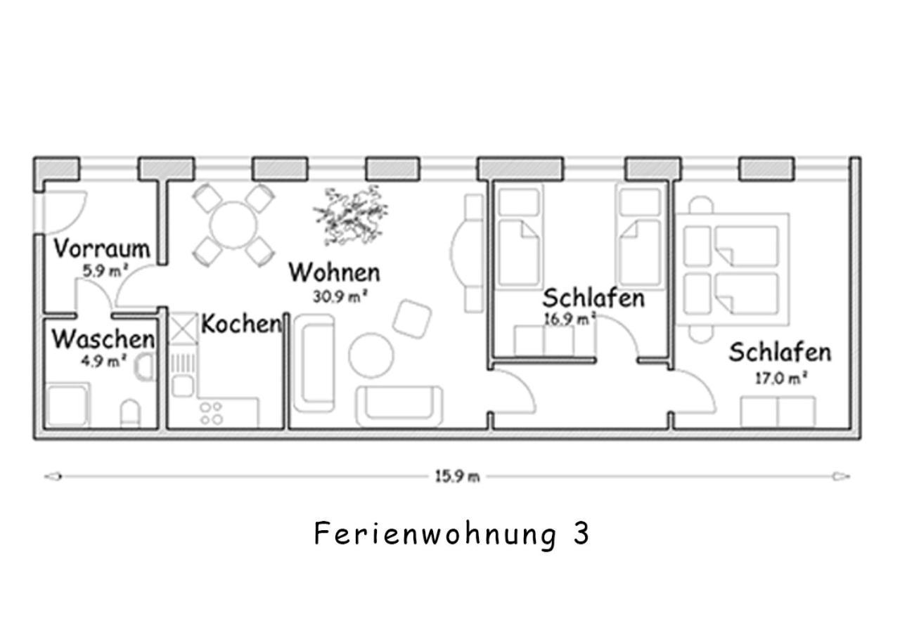 Ferienwohnung Weisses Ross Pirna Luaran gambar